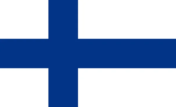 A Finn zászló. Szimbólum, a függetlenség napja, szuvenír foci játék, — Stock Vector