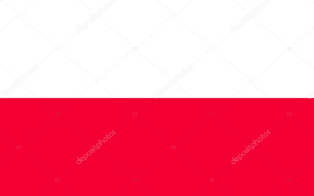 Flag of Poland. Symbol of Independence Day, souvenir sport game, button language, icon.