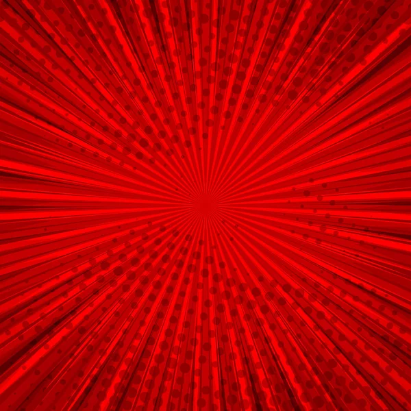 Fundo Vermelho Cômico Abstrato Para Design Arte Pop Estilo Fundo — Vetor de Stock