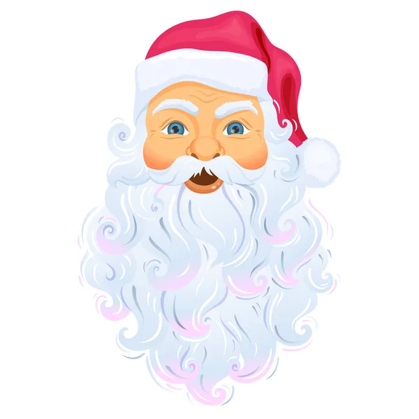 Санта-Клаус обличчя — стоковий вектор