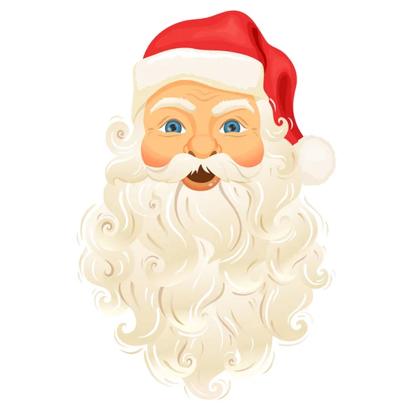 Santa Clause ansikte — Stock vektor
