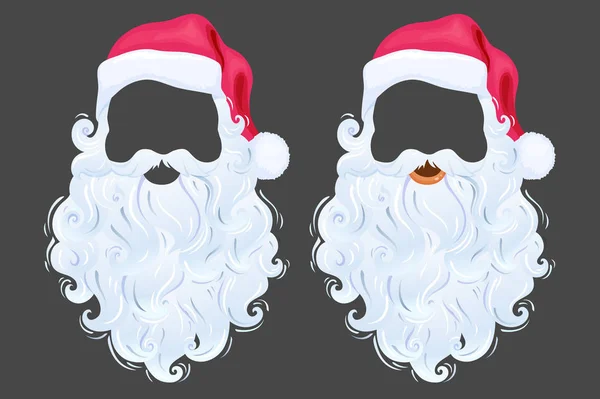 Objetos fotográficos de Santa — Vector de stock