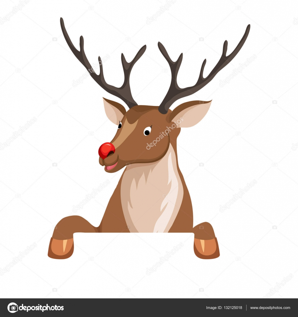 Peeking cartoon reindeer Stock Vector Image by ©nordfox #132125018 Peeking cartoon reindeer Stock Vector Image by ©nordfox #132125018
