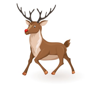 Karikatür Ren geyiği çalıştırmak