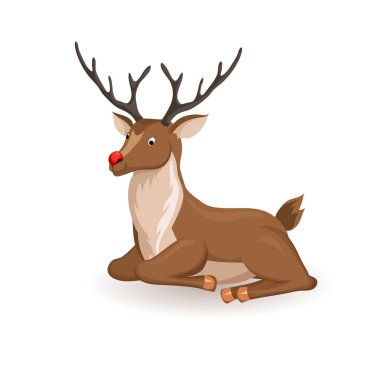 Karikatür Ren geyiği yalan