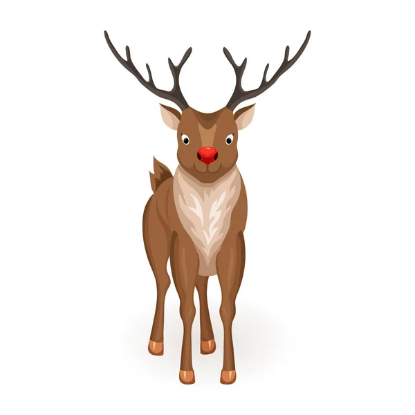 Stand cartoon reindeer — Stock Vector