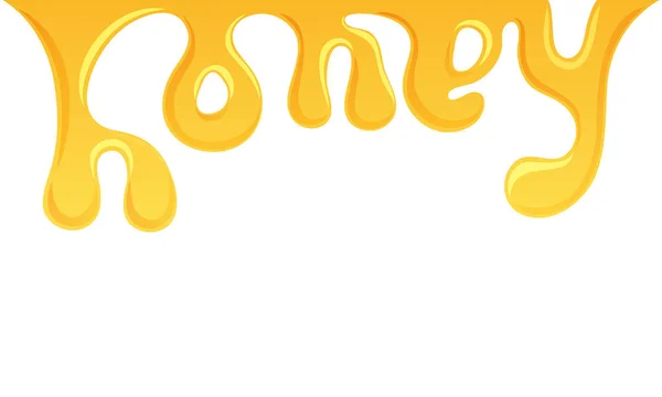 Lettera schizzi di miele — Vettoriale Stock