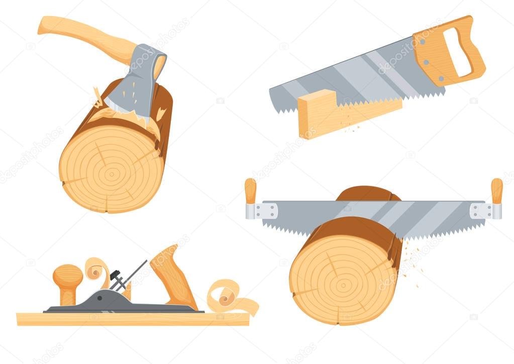 Joinery, woodcutter, lumberjack instruments