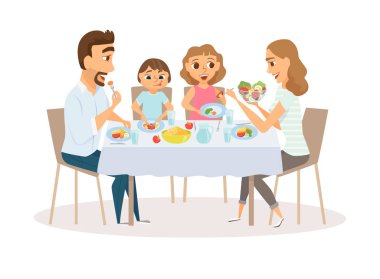 aile yemek yeme