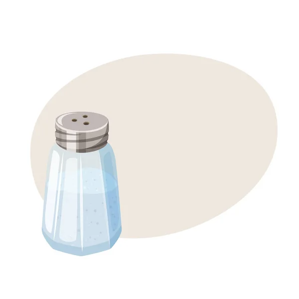 Salt shaker. Glass cellar. — Stock Vector