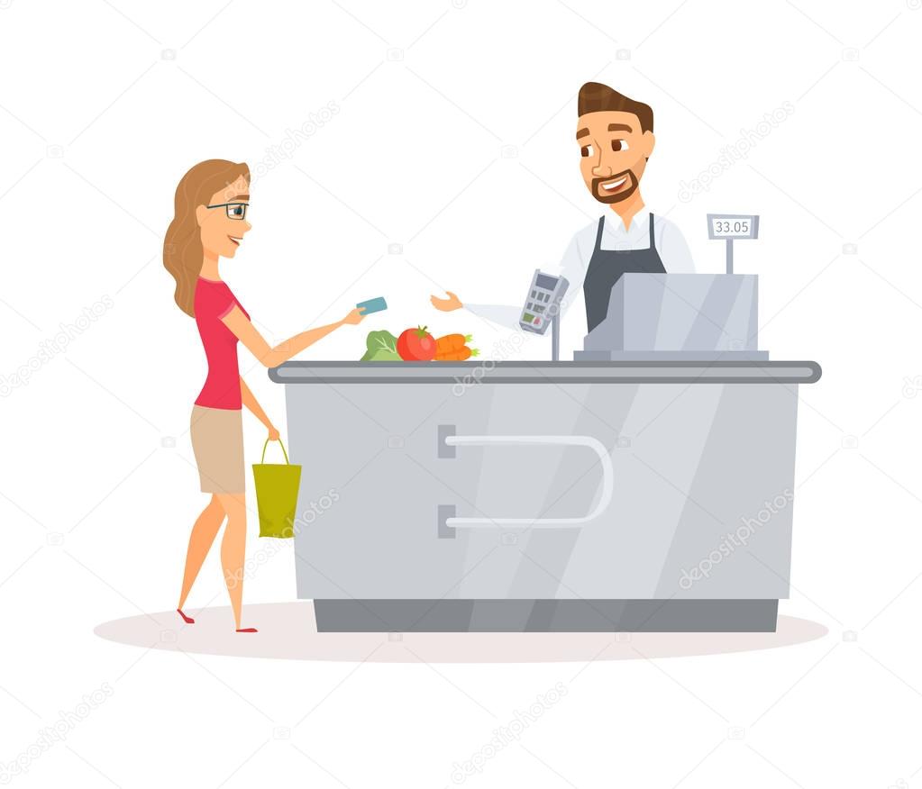 Cashier and buyer