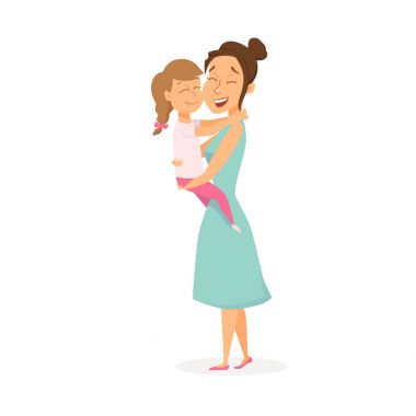 Anne hugs kız