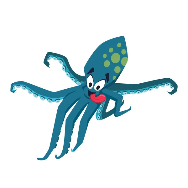 Cool pieuvre. Monstre drôle — Image vectorielle