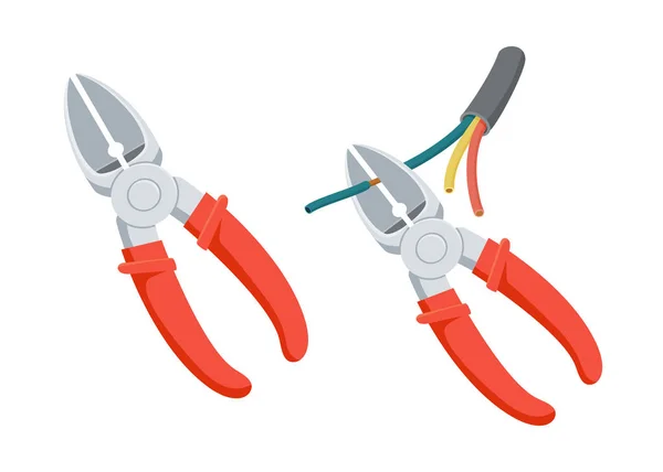 Wire cutters knippen — Stockvector