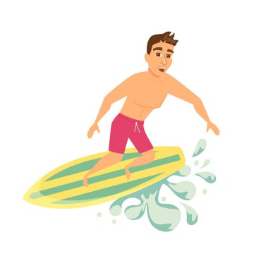 Sörfçü adam şort