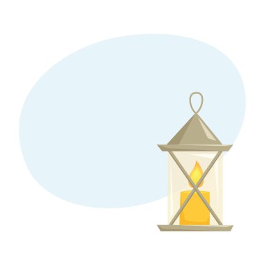 Mum latern illüstrasyon