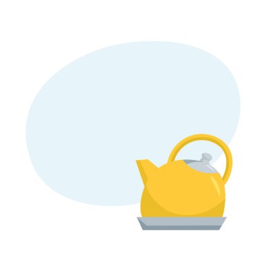 Su ısıtıcısı. Catoon çaydanlık