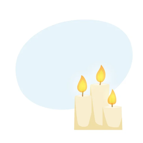 Candele vector conjunto — Archivo Imágenes Vectoriales