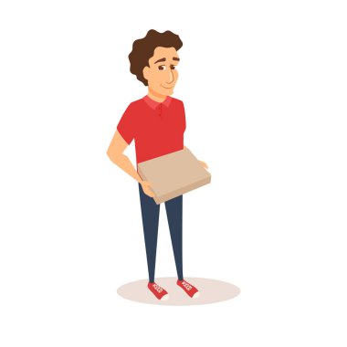 Kurye pizza kutusu tutar