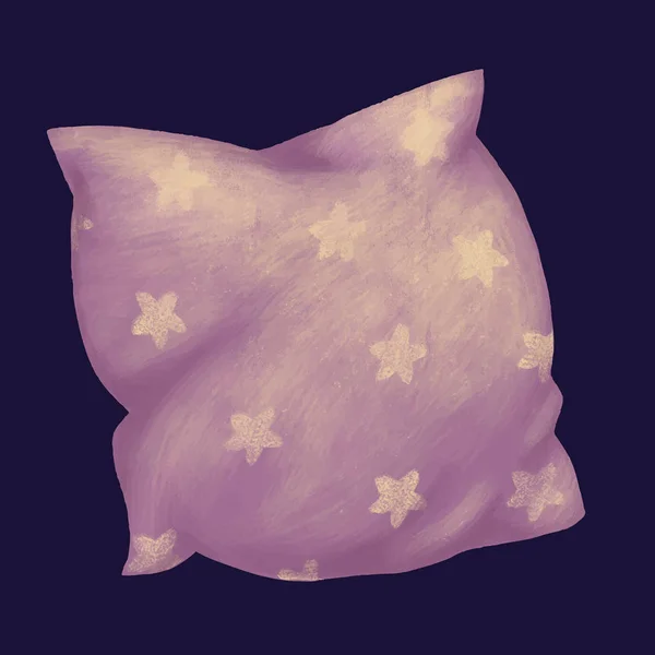 Pillow with star — Stock Vector