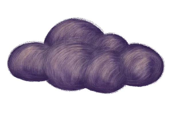 Ciemna chmura ilustracja — Zdjęcie stockowe