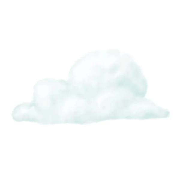 Cloud realistic isolated — Stock Vector