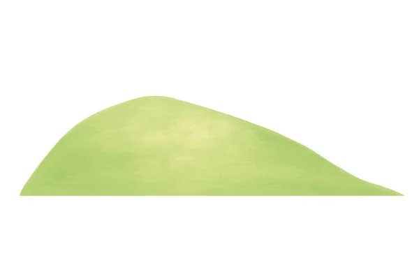 Green field hill — Stock Vector