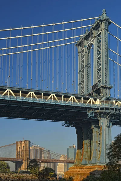 Duas pontes em Nova Iorque . — Fotografia de Stock