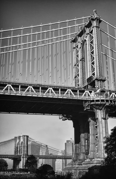 Twee bruggen, Nyc. — Stockfoto