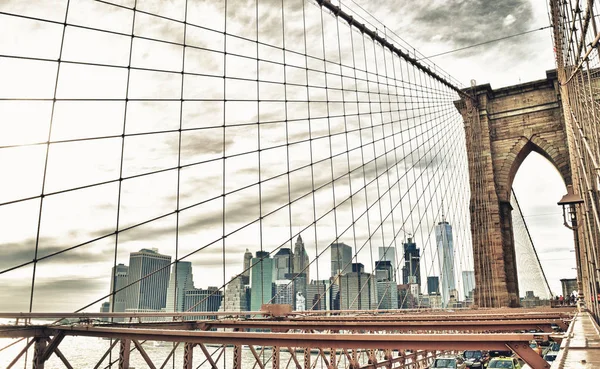 Puente de Brooklyn, Nueva York . — Foto de Stock