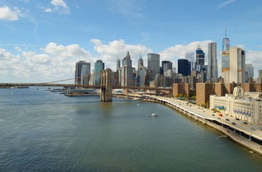Manhattan güneşli gün.