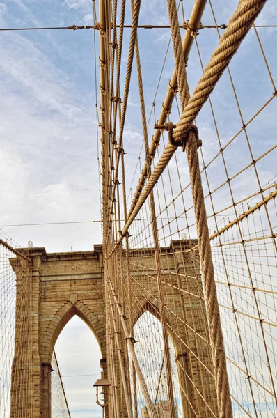 Ponte de Brooklyn, nyc . — Fotografia de Stock
