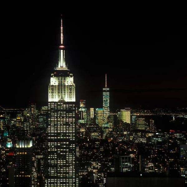 New York v noci. — Stock fotografie