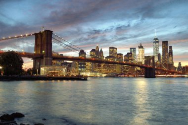 Bir Manhattan'ın günbatımı.