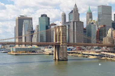 Manhattan güneşli gün.