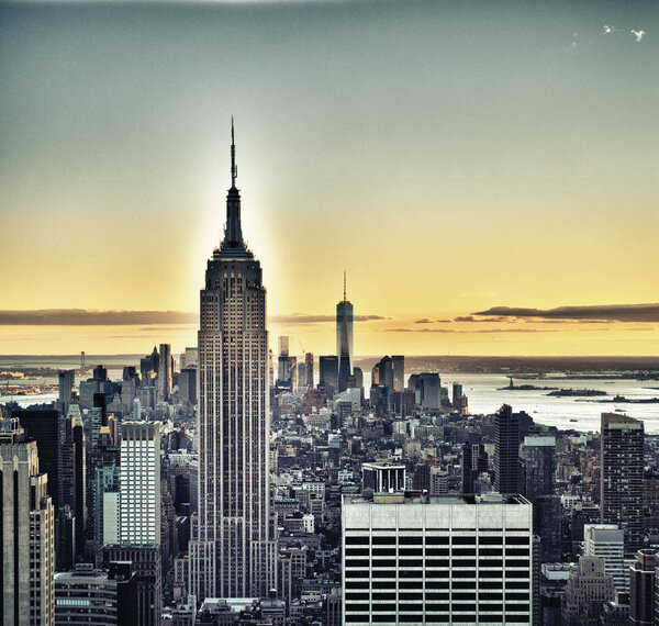 View of the New York City - HDR image.