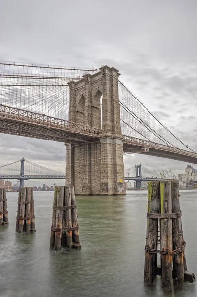 Brooklyn Bridge, New York City. — Stock fotografie