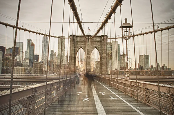 Ponte di Brooklyn, nyc . — Foto Stock