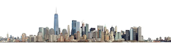 Manhattan Skyline isoliert auf weiß. — Stockfoto