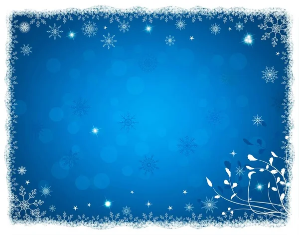 Christmas background with snowflakes — Stock Vector