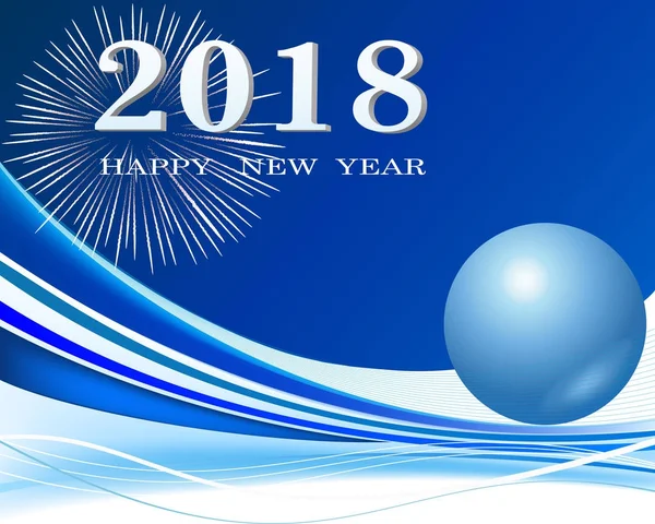 New Years Background Vector Illustration — Stock Vector