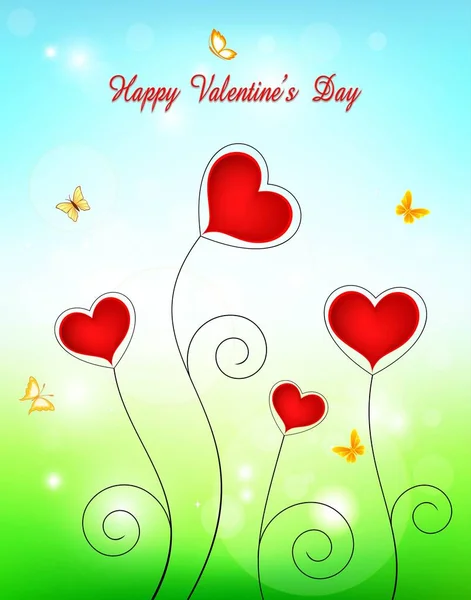 Valentine Background Vector Illustration — Stock Vector