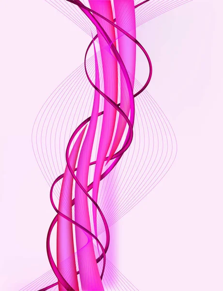 Абстрактний Декор Хвиля Векторний Фон Ілюстрація Арт Дизайн — стоковий вектор
