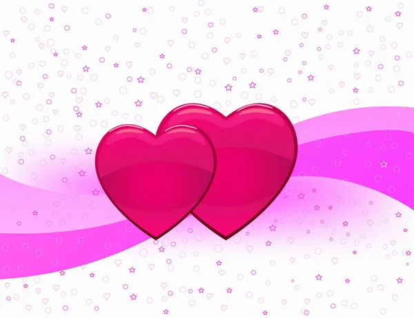 Romantic Valentine Love Art Happy Abstract Background Vector Design Illustration — 스톡 벡터