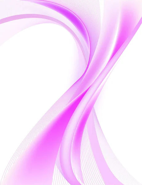 抽象装飾波ベクトル背景イラスト曲線ラインアートデザイン — ストックベクタ