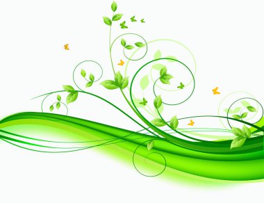 Soyut dekor dalgası vektör arkaplan çizim eğrisi çizimi sanat tasarımı