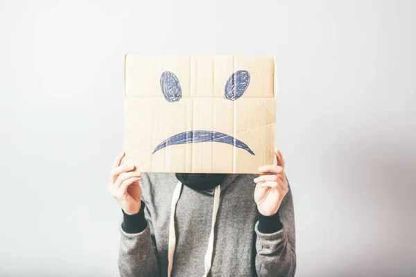 Hombre Con Una Sonrisa Triste —  Fotos de Stock