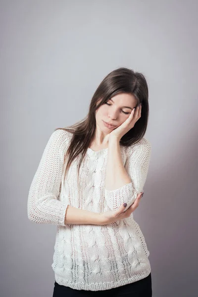 Ragazza Che Dorme Una Mano — Foto Stock