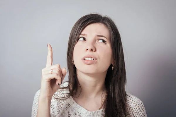 Jonge Vrouw Heeft Een Idee Slimme Meid — Stockfoto