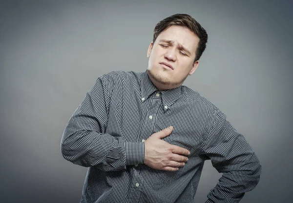 Een Jongeman Met Hartpijn — Stockfoto